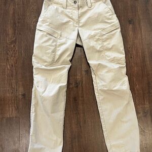 511 Tactical Women’s Pants Size 6 Khaki Zip Side Pockets Workwear Utility